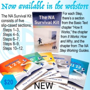 NA Survival Kit promotional display.