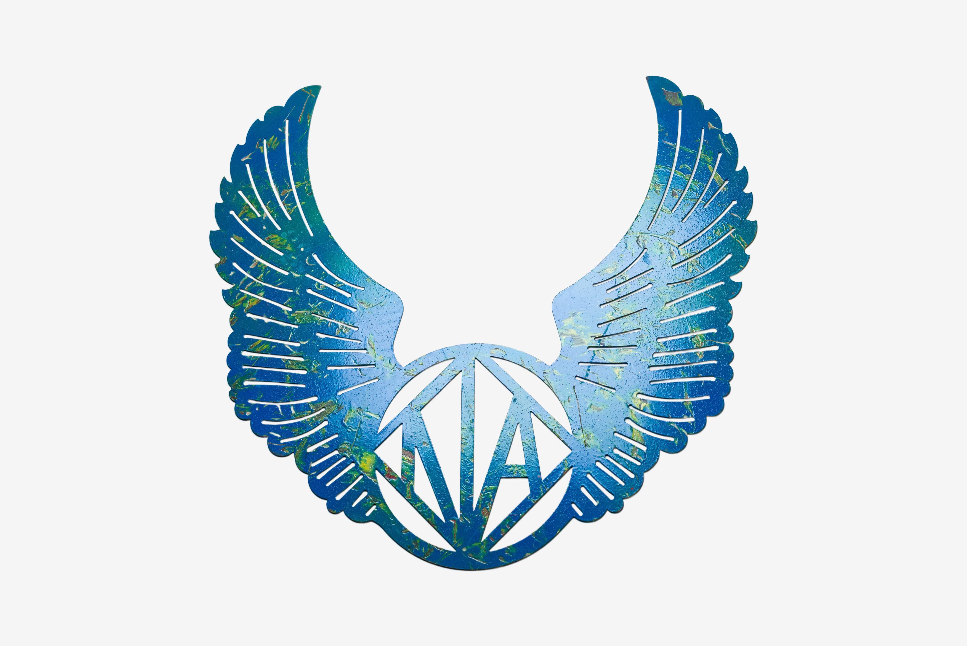 18 inch Metal NA Logo Wings