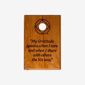 Medallion Holder Plaque - Gratitude Prayer