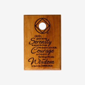 Medallion Holder Plaque - Serenity Prayer