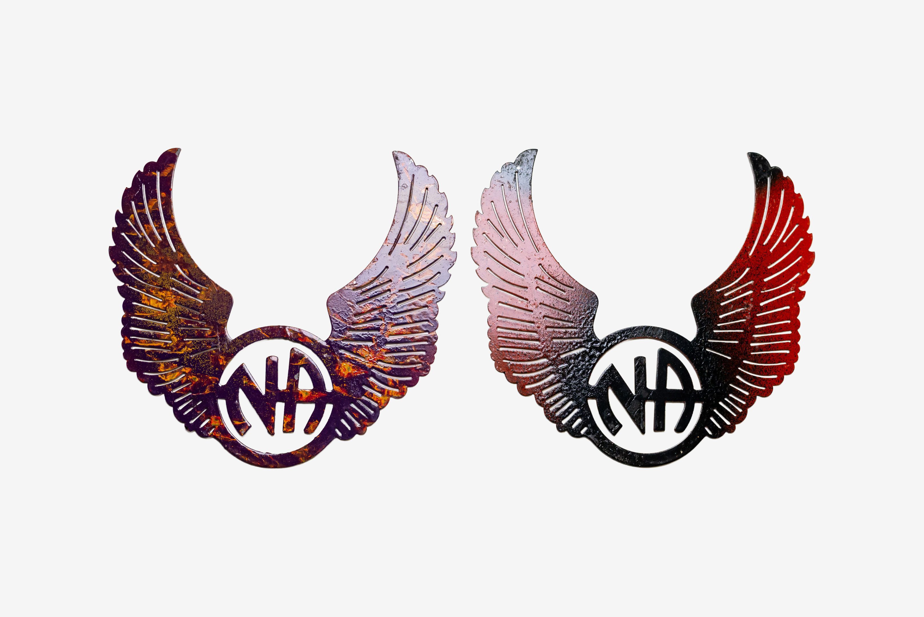 8 inch Metal NA Logo Wings