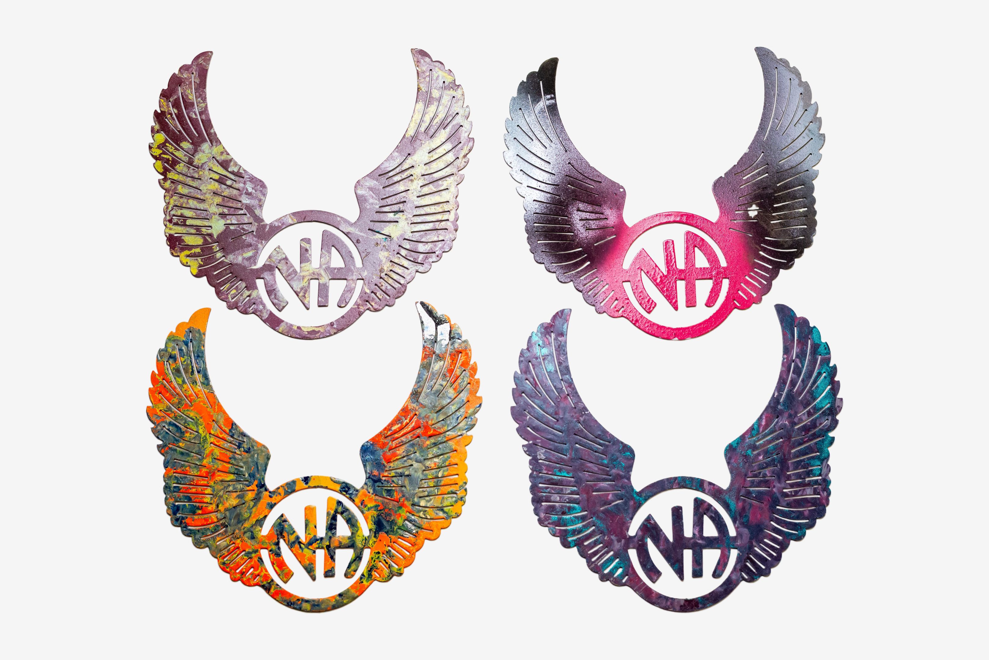 6 inch Metal NA Logo Wings