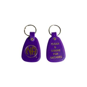 Purple Decades Key Tag