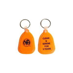 Orange 5 Year Key Tag