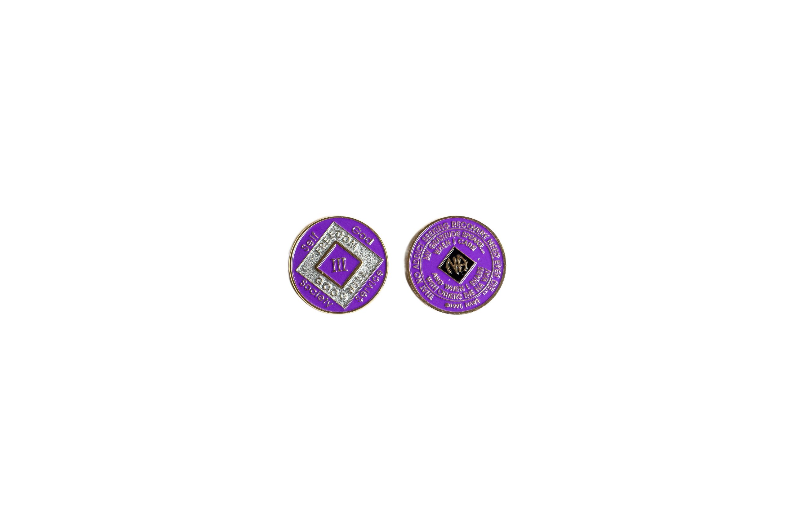 Tri-Plate Medallion – Violet